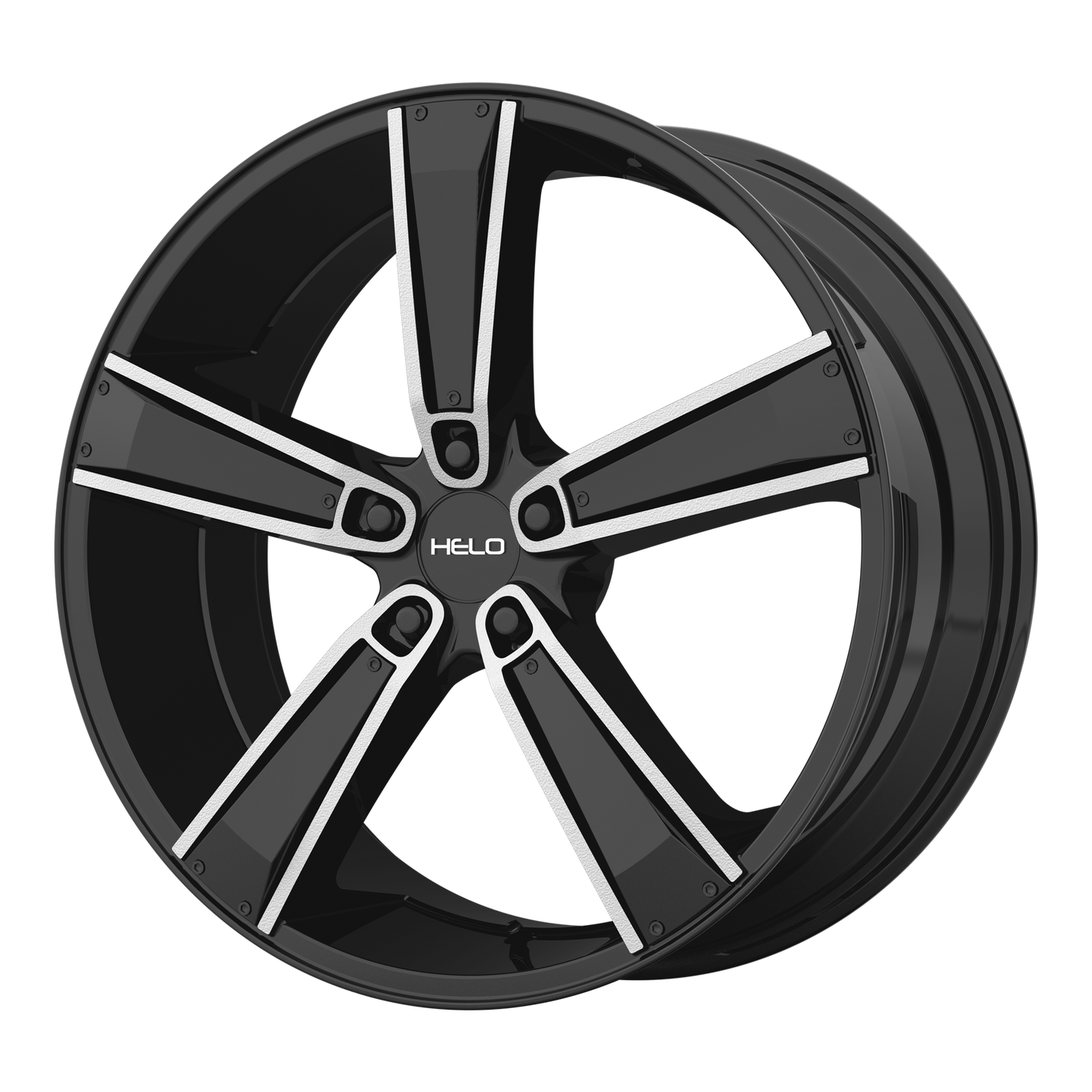 Helo HE899 17X7 38 5X114.3/5X4.5 Satin Black Machined With Gloss Black & Chrome Inserts