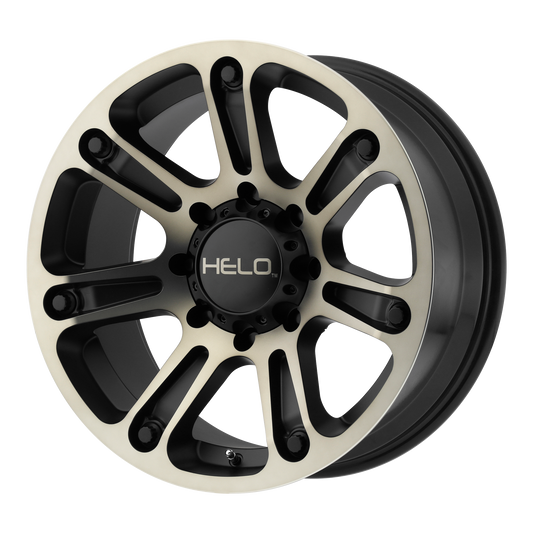Helo HE904 20X10 -18 5X127/5X5.0 Satin Black Machined Dark Tint