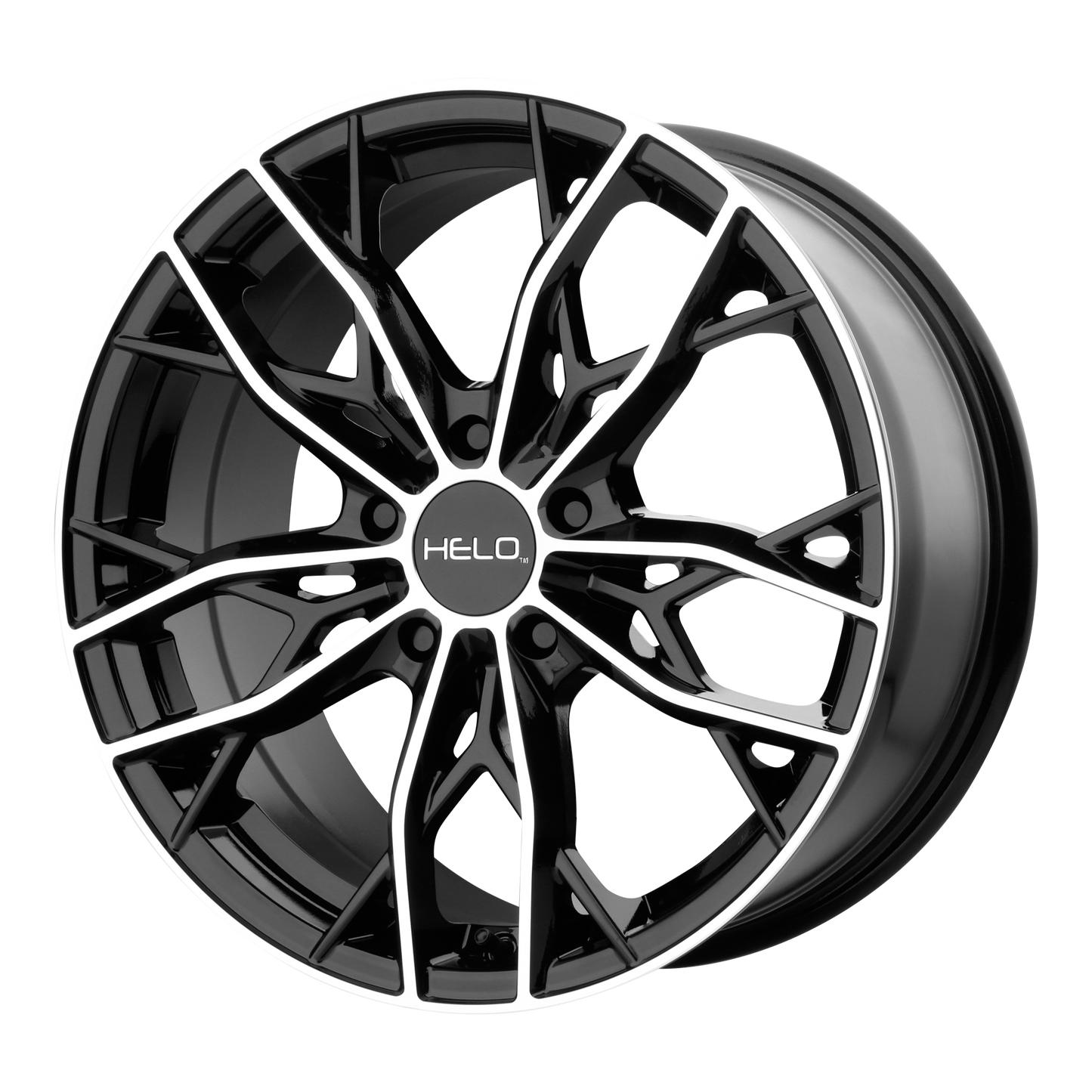 Helo HE907 16X7 38 5X114.3/5X4.5 Gloss Black Machined