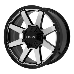 Helo HE909 20X9 18 8X165.1/8X6.5 Gloss Black Machined