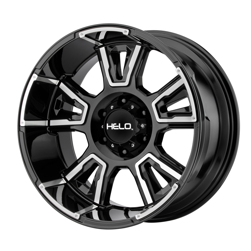 Helo HE914 20X10 -18 8X165.1/8X6.5 Gloss Black Machined