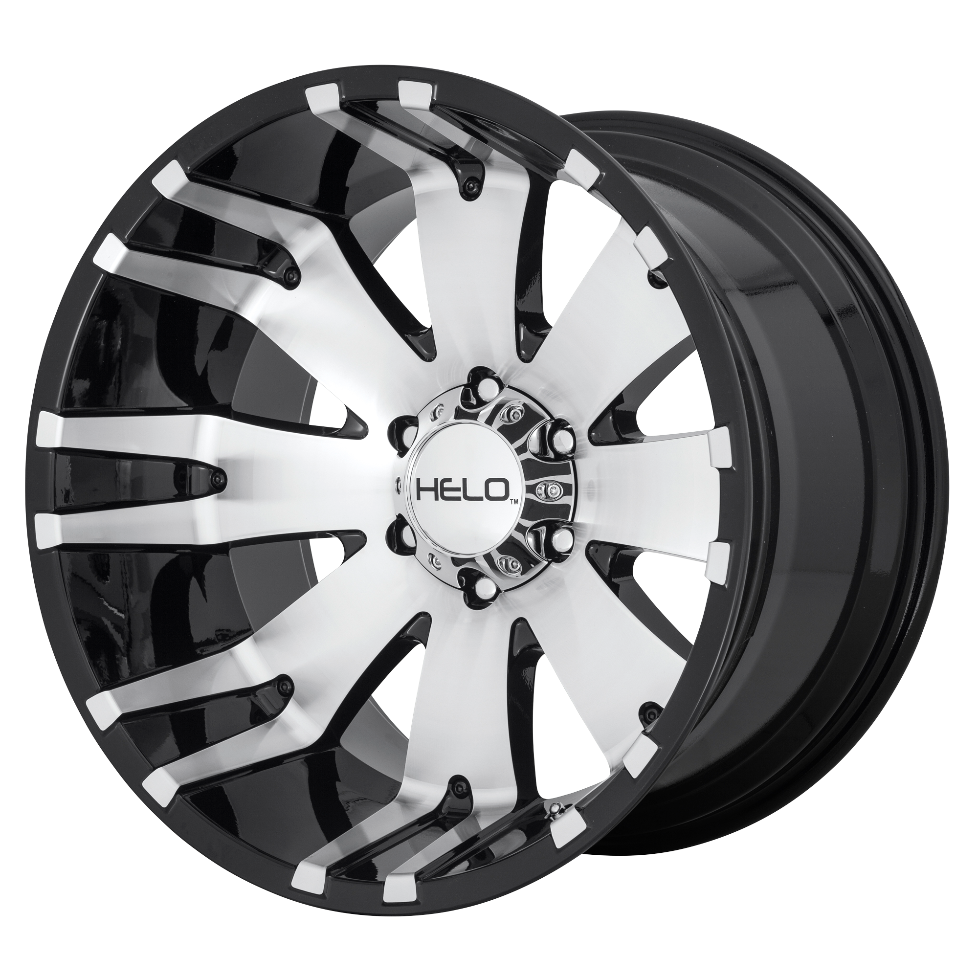 Helo HE917 20X10 -18 5X127/5X5.0 Gloss Black Machined
