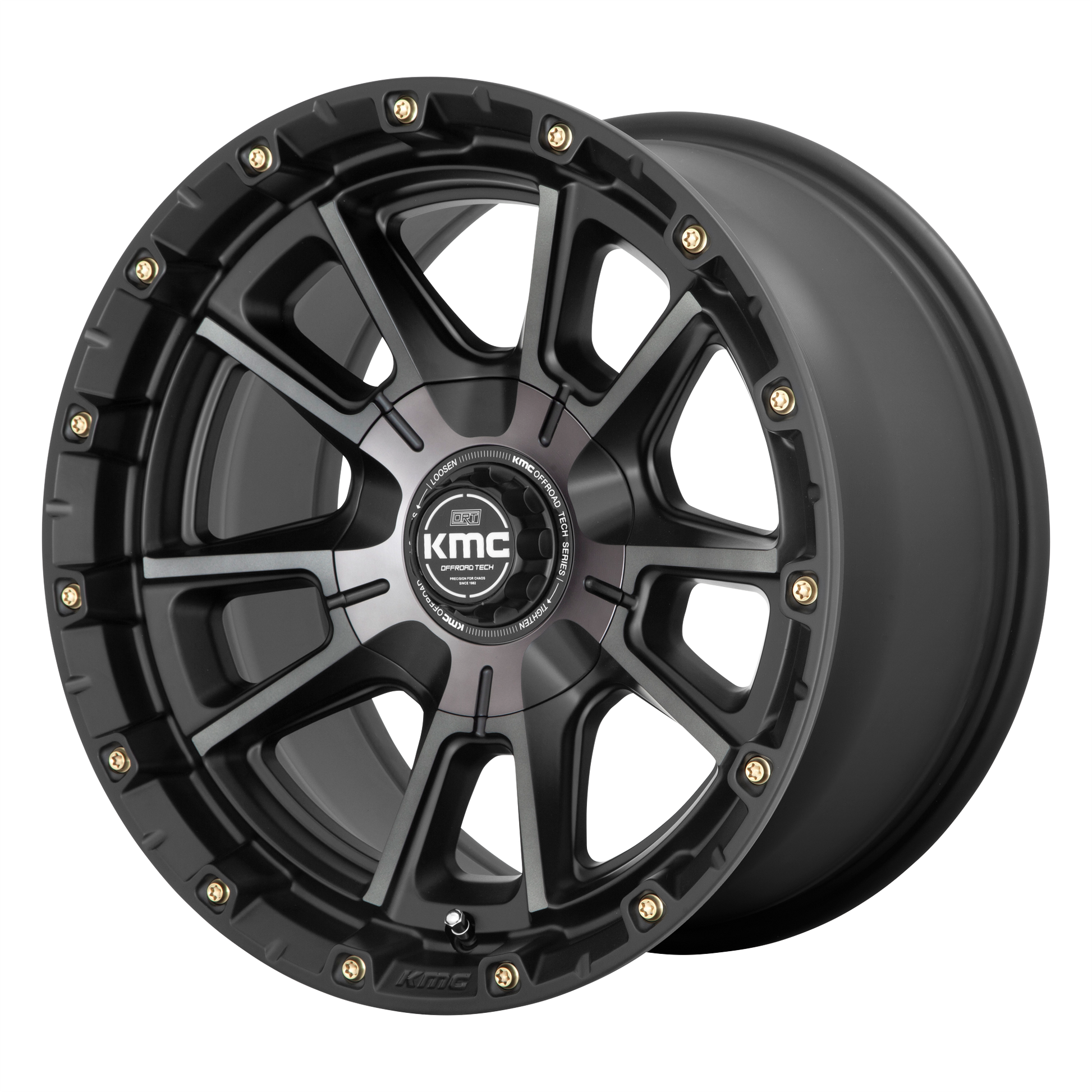 KMC KM100 SYNC 20X9 0 6X120/6X139.7 Satin Black With Gray Tint
