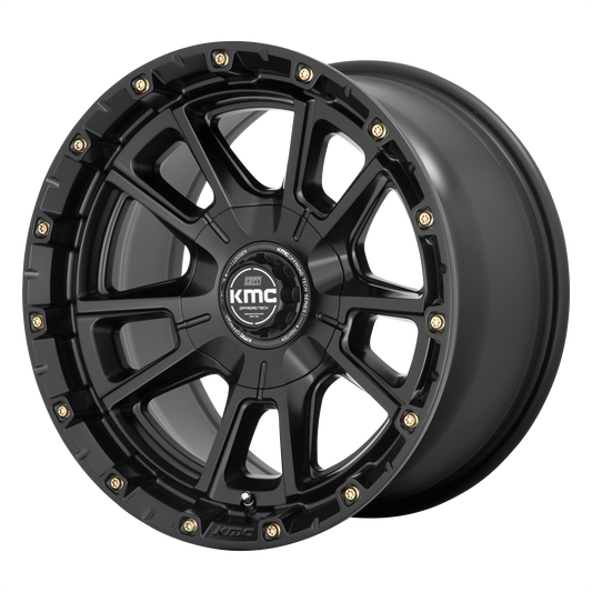 KMC KM100 SYNC 20X9 18 6X120/6X139.7 Satin Black