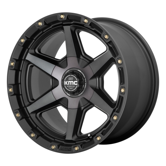 KMC KM101 TEMPO 17X9 18 5X127/5X139.7/5X5.0/5.5 Satin Black With Gray Tint