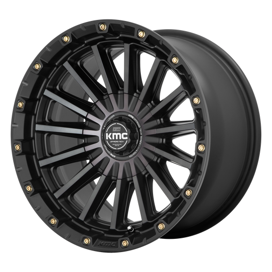 KMC KM102 SIGNAL 20X9 0 6X120/6X139.7 Satin Black With Gray Tint