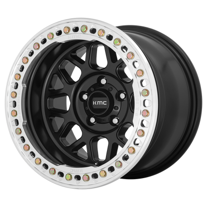 KMC KM235 GRENADE CRAWL BEADLOCK 17X8.5 0 BLANK SATIN BLACK