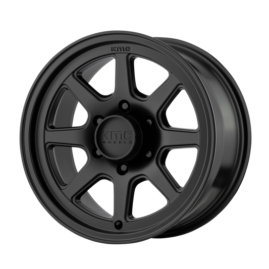 KMC KM301 TURBINE 16X8 0 6X139.7/6X5.5 Satin Black