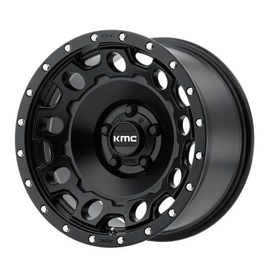 KMC KM529 HOLESHOT 17x9 -12 5x127/5x5.0 Satin Black