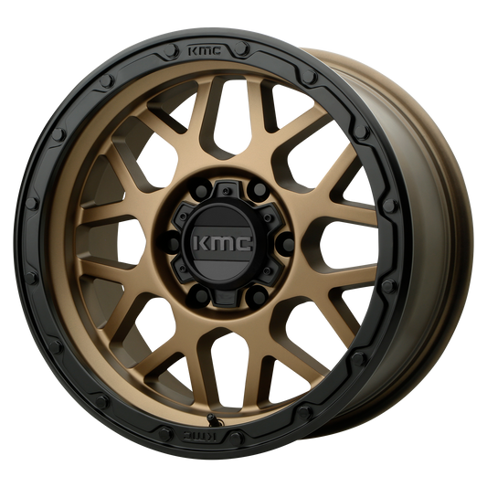 KMC KM535 GRENADE OFF-ROAD 18x8.5 0 6x135/6X5.3 Matte Bronze Matte Black Lip