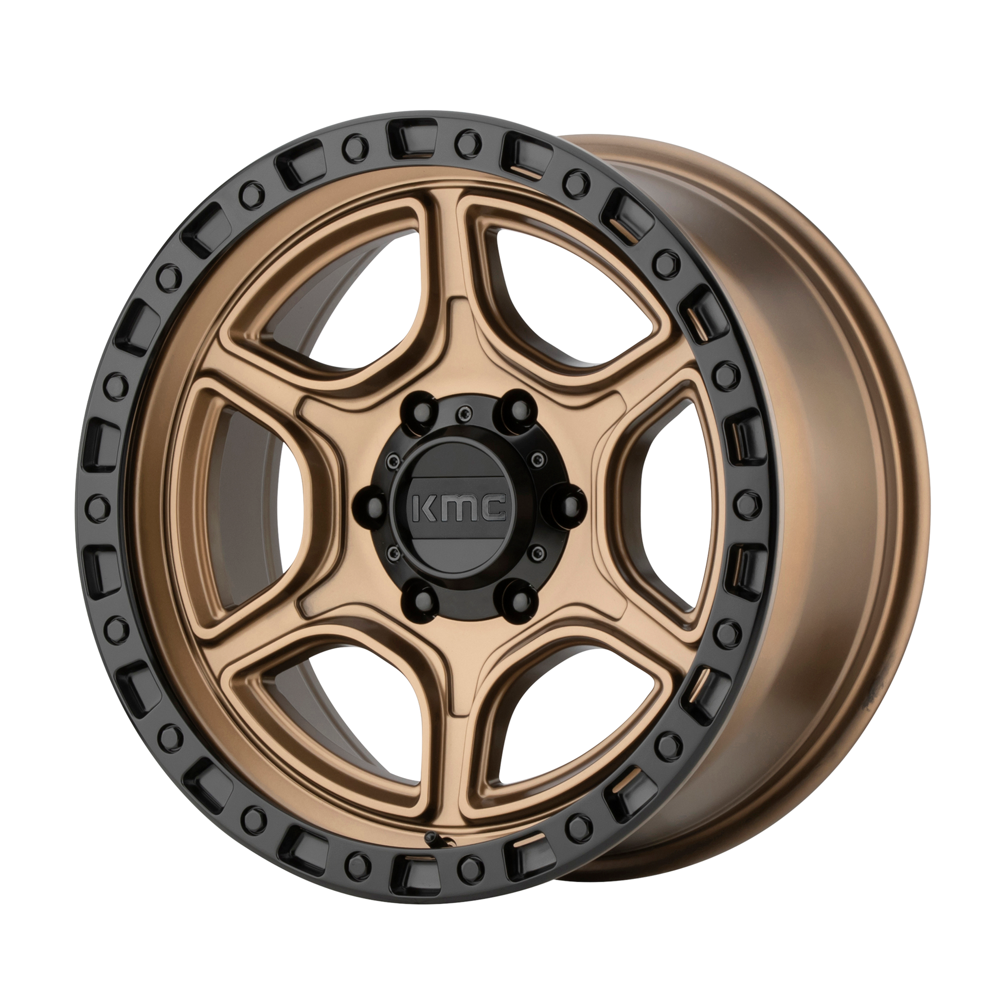 KMC KM539 PORTAL 18X8.5 18 6X135/6X5.3 Satin Bronze Satin Black Lip