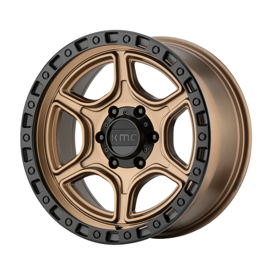 KMC KM539 PORTAL 18X8.5 18 6X135/6X5.3 Satin Bronze Satin Black Lip