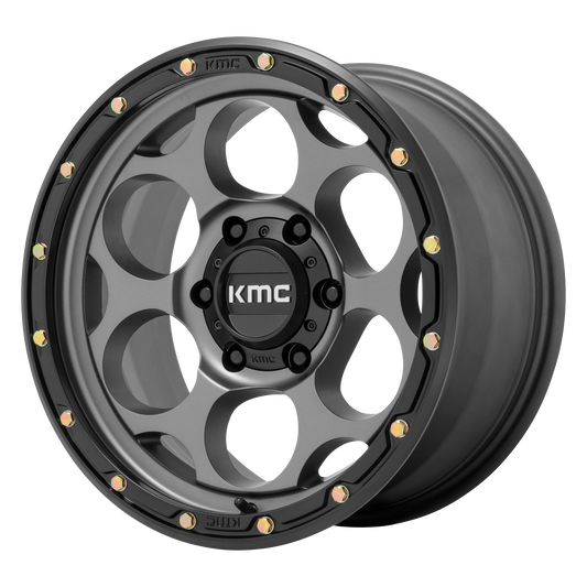 KMC KM541 DIRTY HARRY 17X8.5 18 5X127/5X5.0 Satin Gray With Black Lip