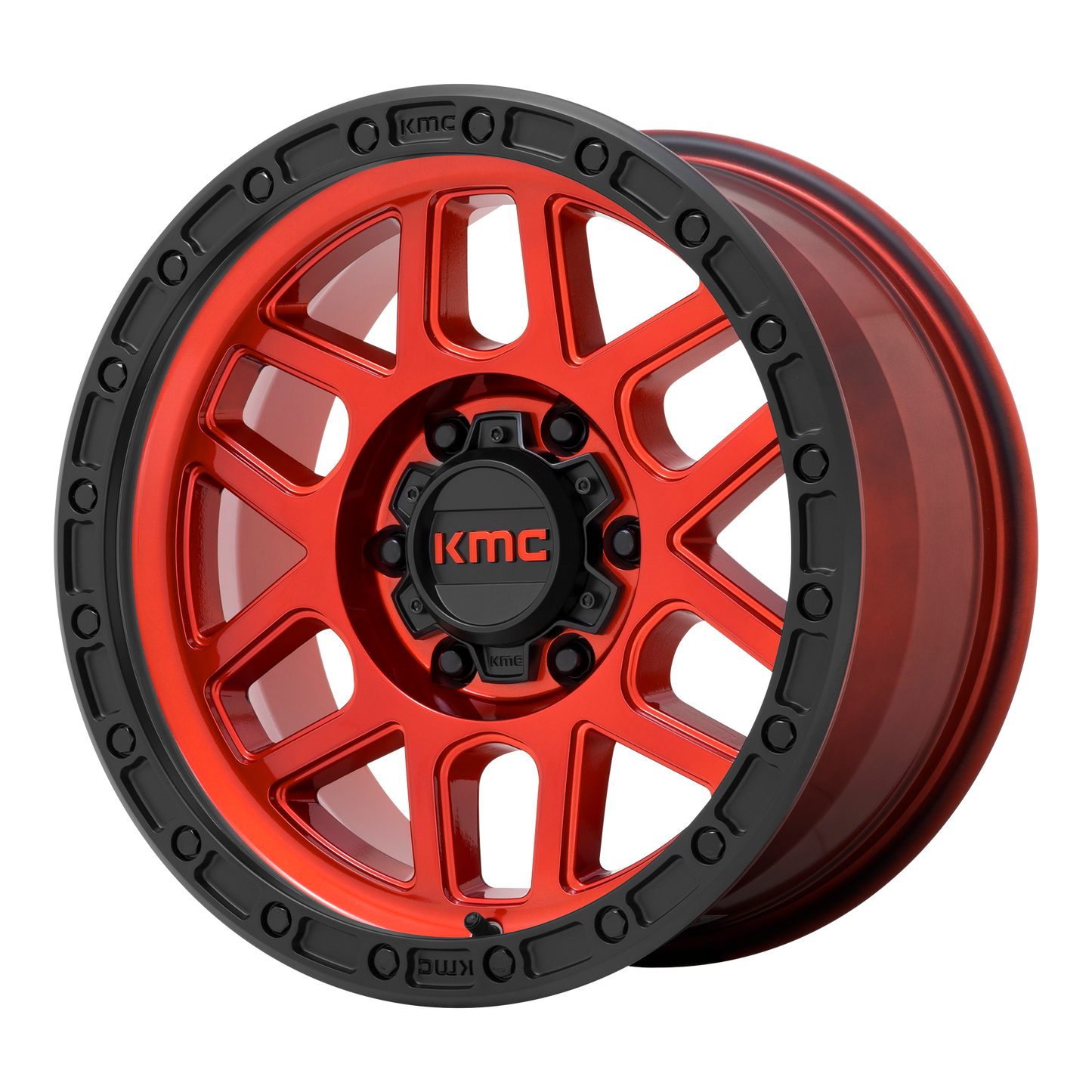 KMC KM544 MESA 18X9 18 6X114.3/6X4.5 Candy Red With Black Lip