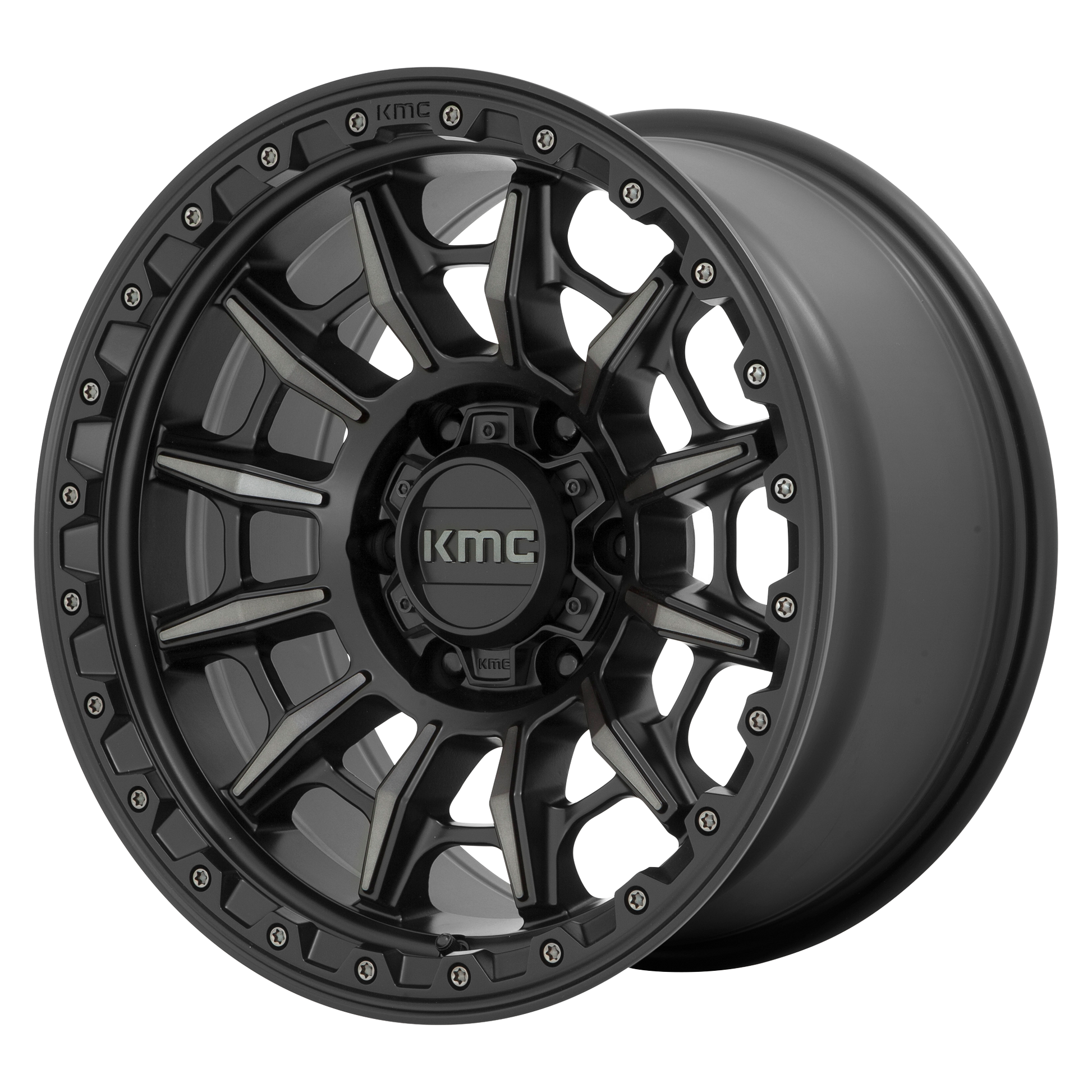 KMC KM547 CARNAGE 17X9 0 6X139.7/6X5.5 Satin Black With Gray Tint