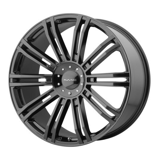 KMC KM677 D2 20X8.5 35 BLANK/BLANK Gloss Black