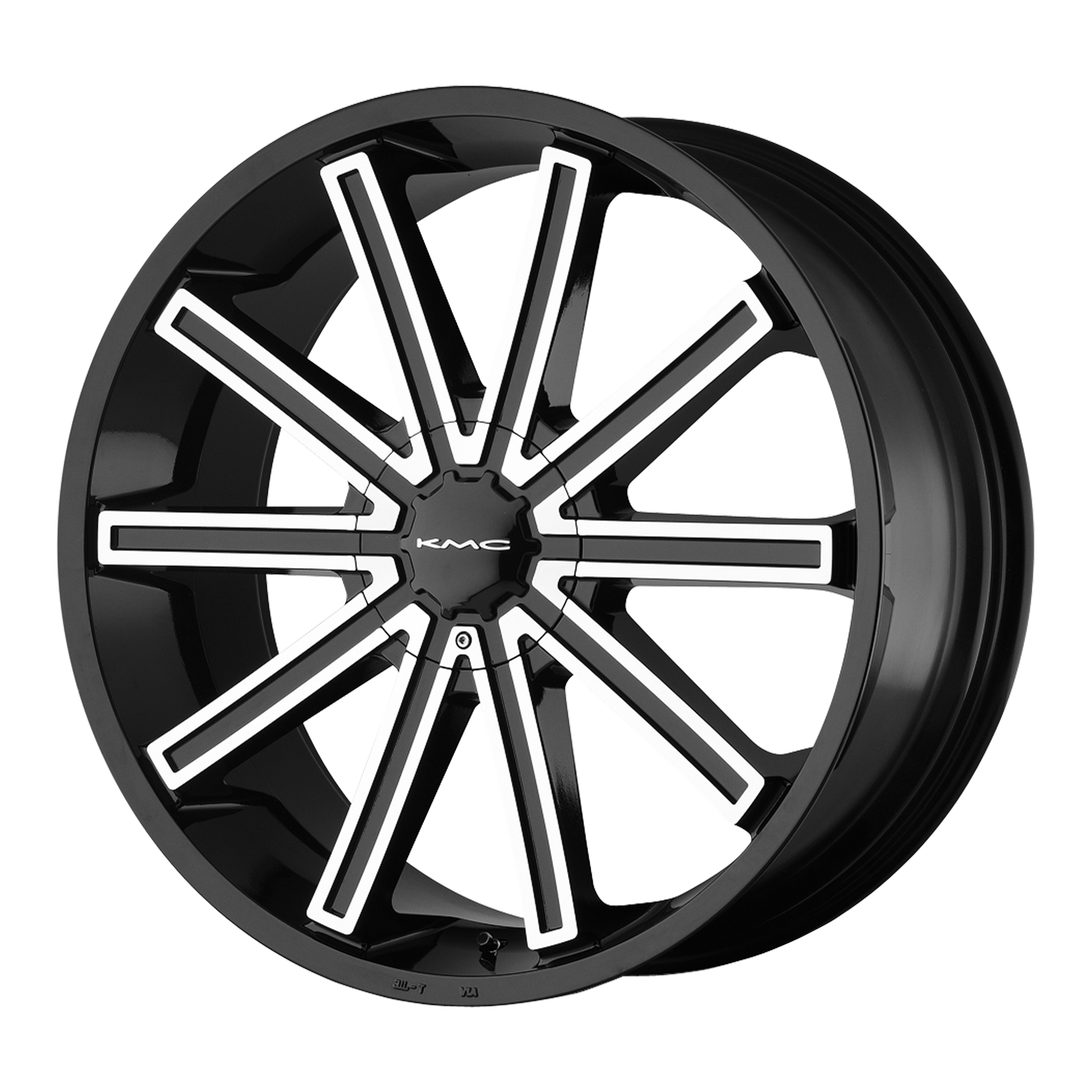 KMC KM681 NERVE 24X9 38 BLANK/BLANK Gloss Black Machined