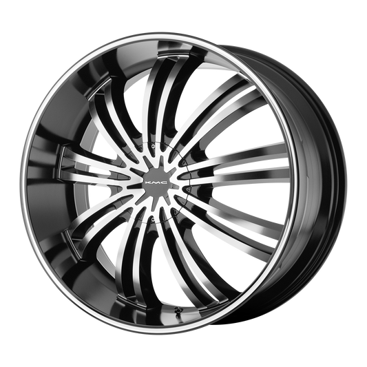 KMC KM682 SPIDER 20X8.5 35 6X135/6X5.3/6X139.7/6X5.5 Gloss Black Machined