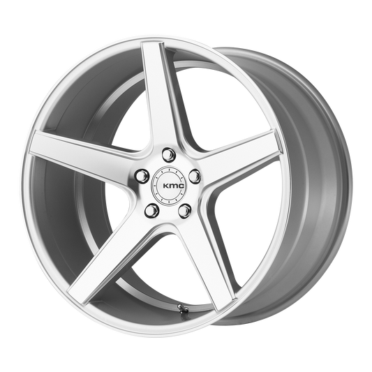 KMC KM685 DISTRICT 18X8 38 5X112/5X112 Silver Machined