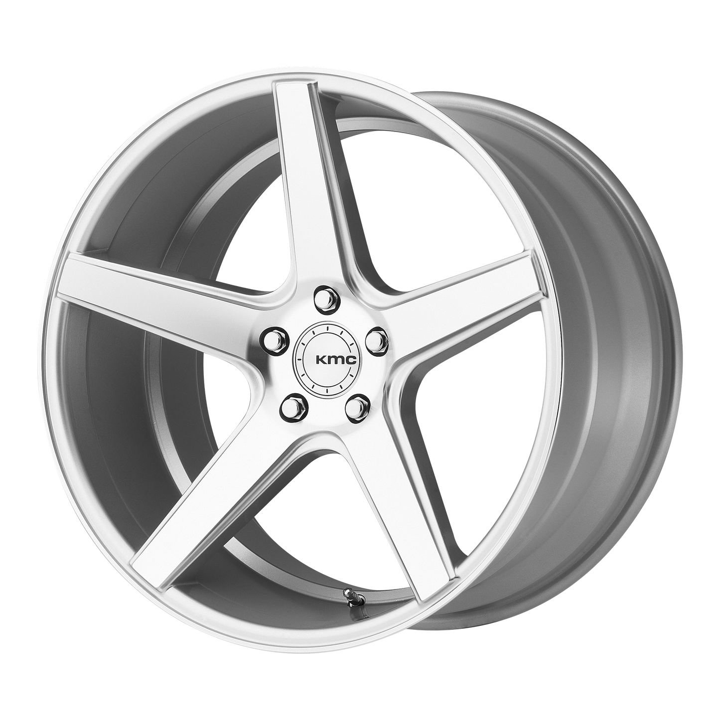 KMC KM685 DISTRICT 20X8.5 35 5X114.3/5X4.5 Silver Machined