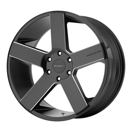 KMC KM690 MC 5 20X8.5 15 5X139.7/5X5.5 Satin Black Black With Milled Spokes