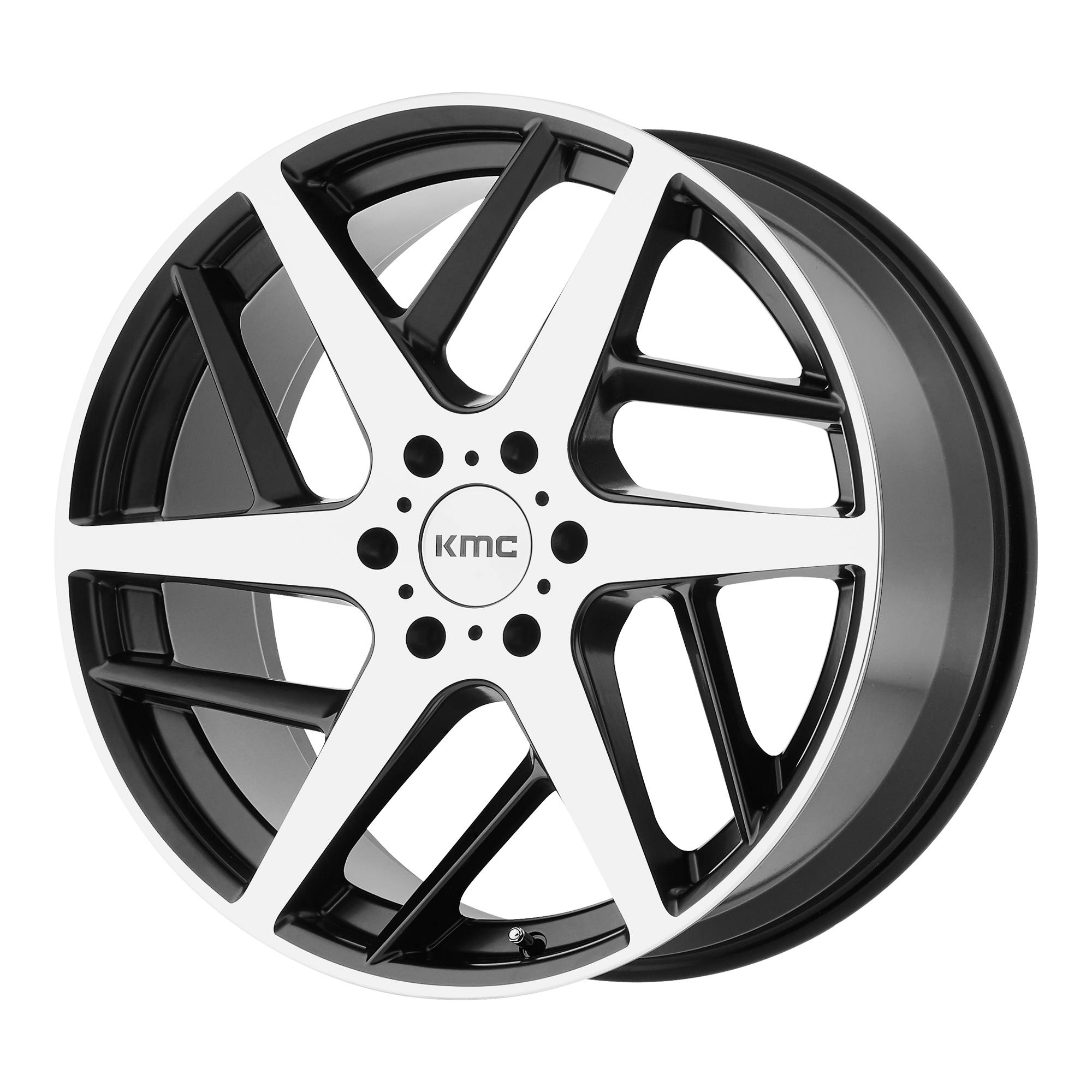 KMC KM699 TWO FACE 22X9 35 6X135/6X5.3 Satin Black With Machined Face