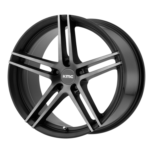 KMC KM703 MONOPHONIC 20X9 25 5X115/5X115 Satin Black Titanium Black Face