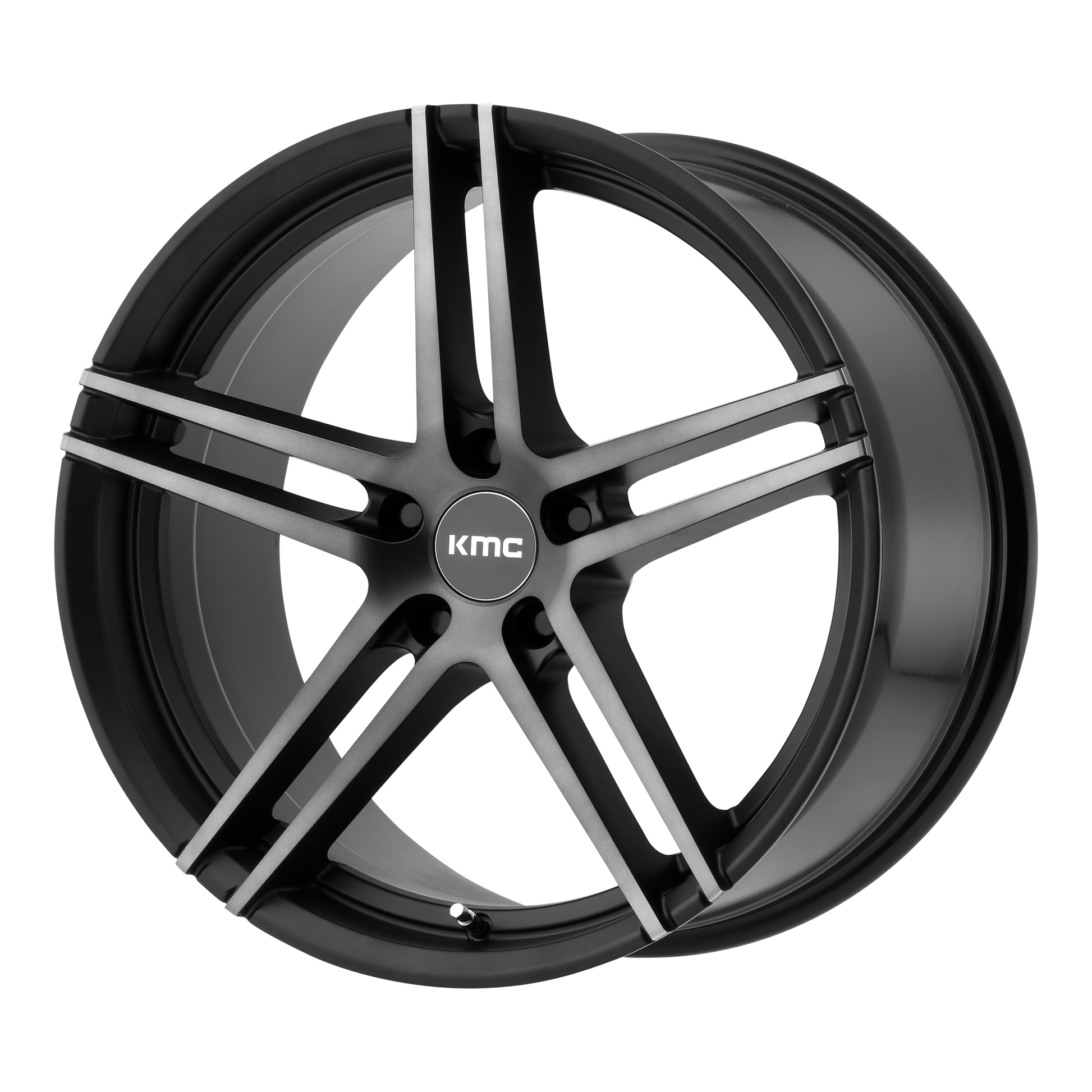 KMC KM703 MONOPHONIC 20X9 25 5X120/5X4.72 Satin Black Titanium Black Face