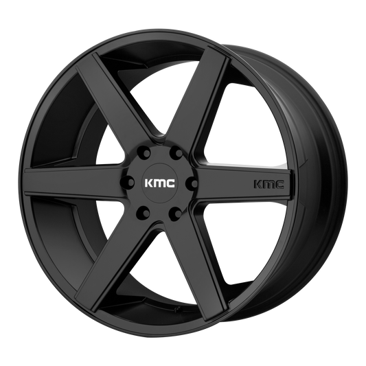 KMC KM704 DISTRICT TRUCK 22X9 30 6X139.7/6X5.5 Satin Black