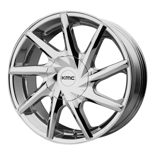 KMC KM705 BURST 24X9.5 30 BLANK/BLANK Chrome