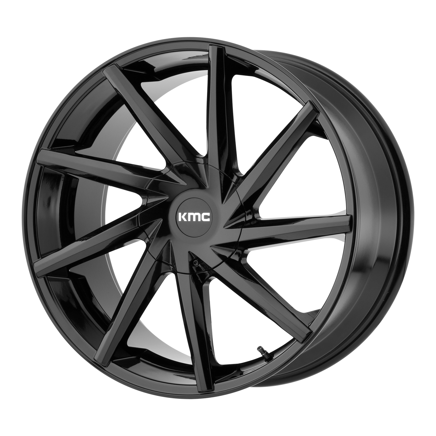 KMC KM705 BURST 20X8.5 35 BLANK/BLANK Gloss Black