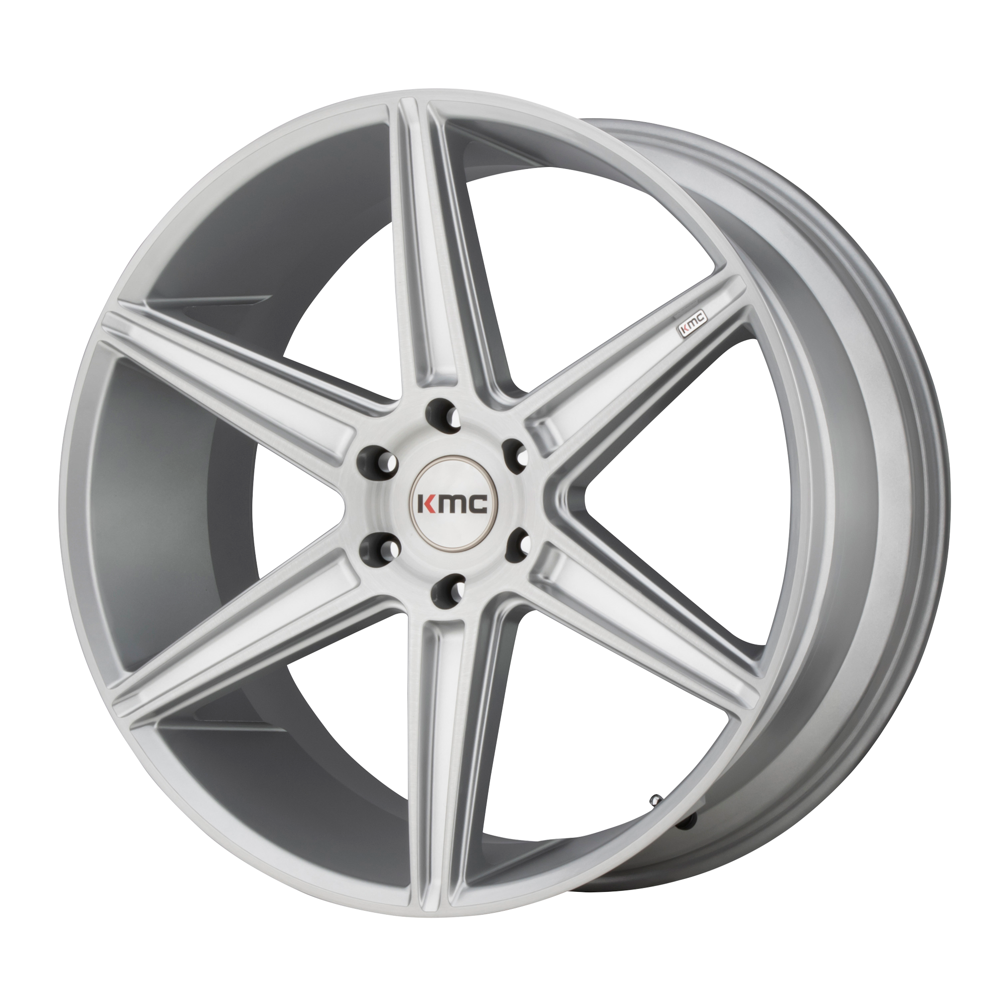 KMC KM712 PRISM TRUCK 24X10 30 6X139.7/6X5.5 Brushed Silver