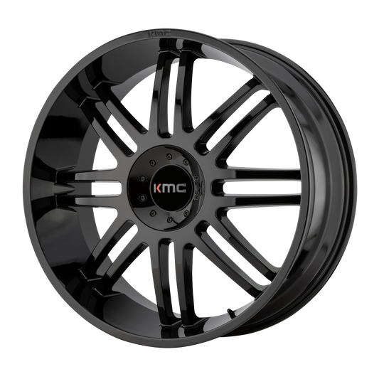 KMC KM714 REGULATOR 24X10 30 BLANK/BLANK Gloss Black