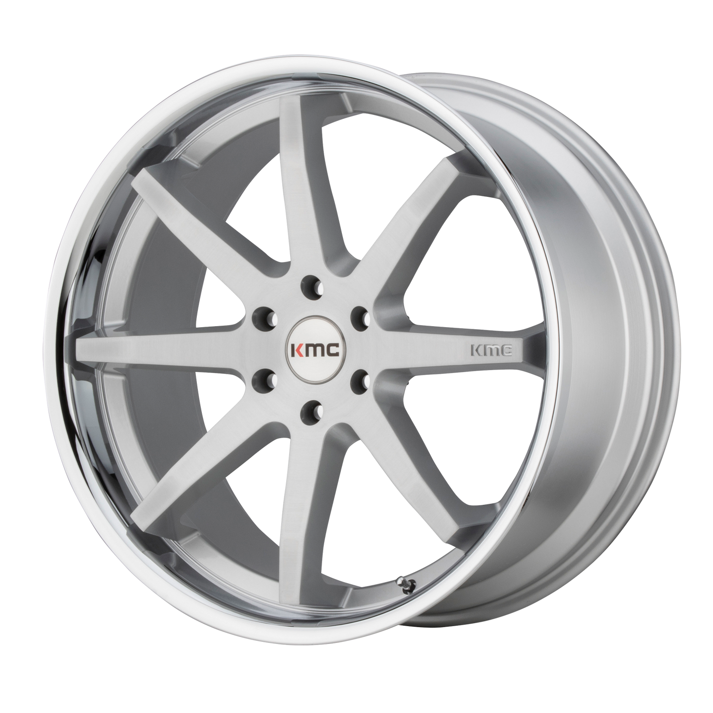 KMC KM715 REVERB 20X9 30 6X135/6X5.3 Brushed Silver Chrome Lip