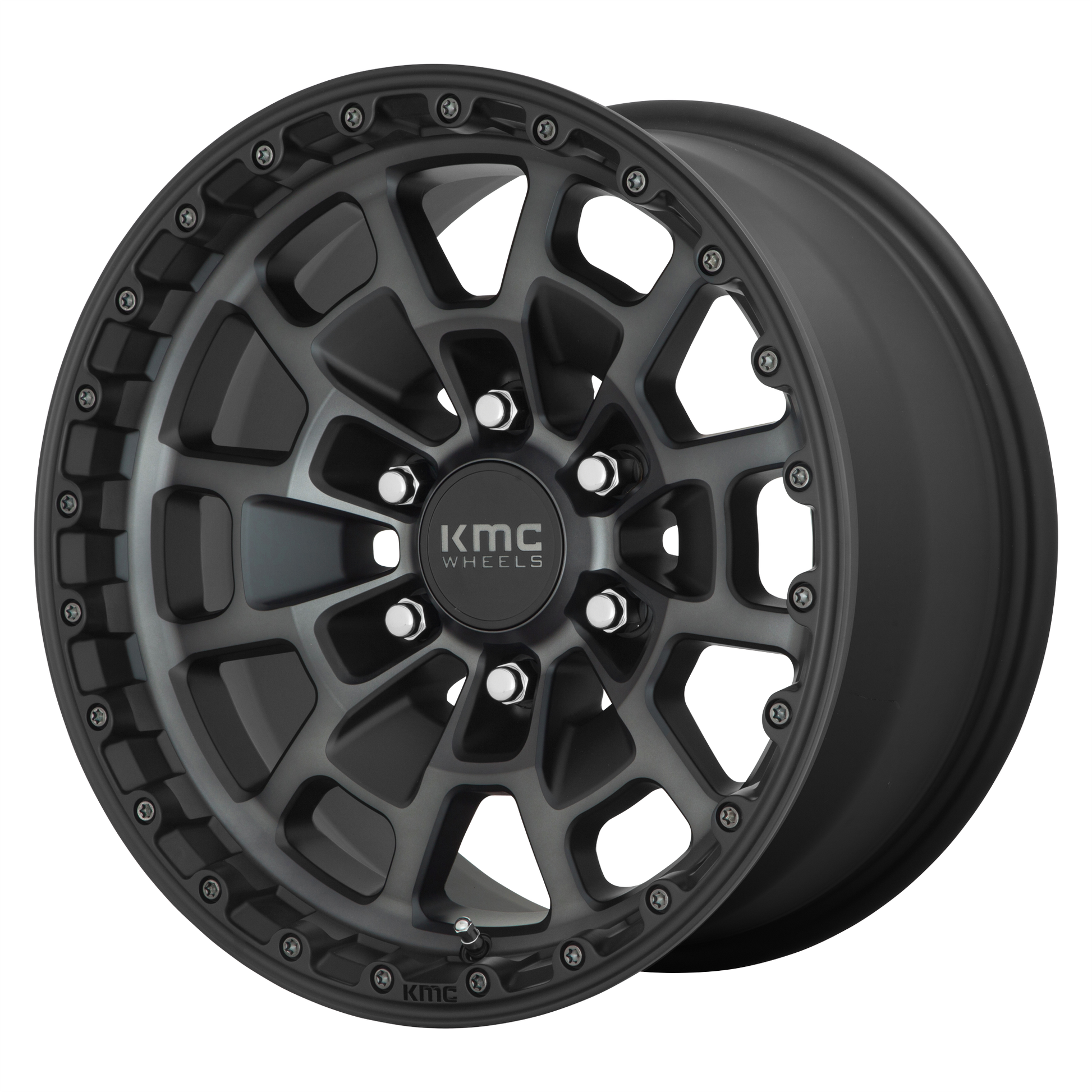 KMC KM718 SUMMIT 17X8.5 0 6X135/6X5.3 Satin Black With Gray Tint