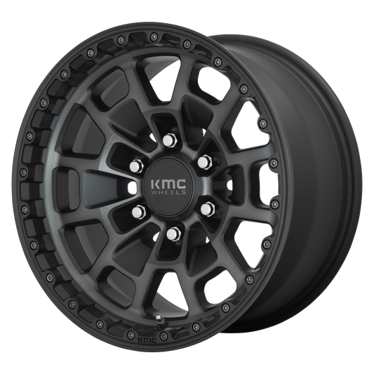 KMC KM718 SUMMIT 17X8.5 0 6X135/6X5.3 Satin Black With Gray Tint