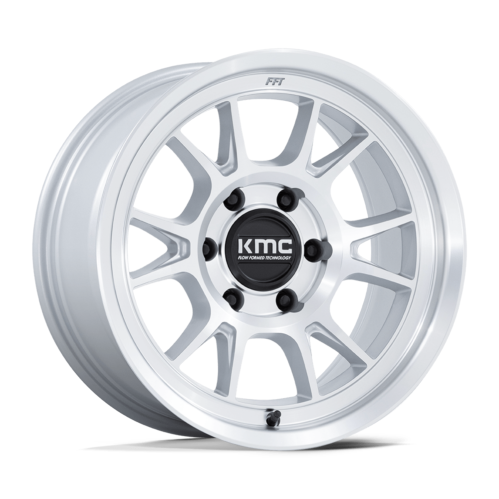 KMC KM729 RANGE 17X8.5 0 6X135 GLOSS SILVER WITH MACHINED FACE