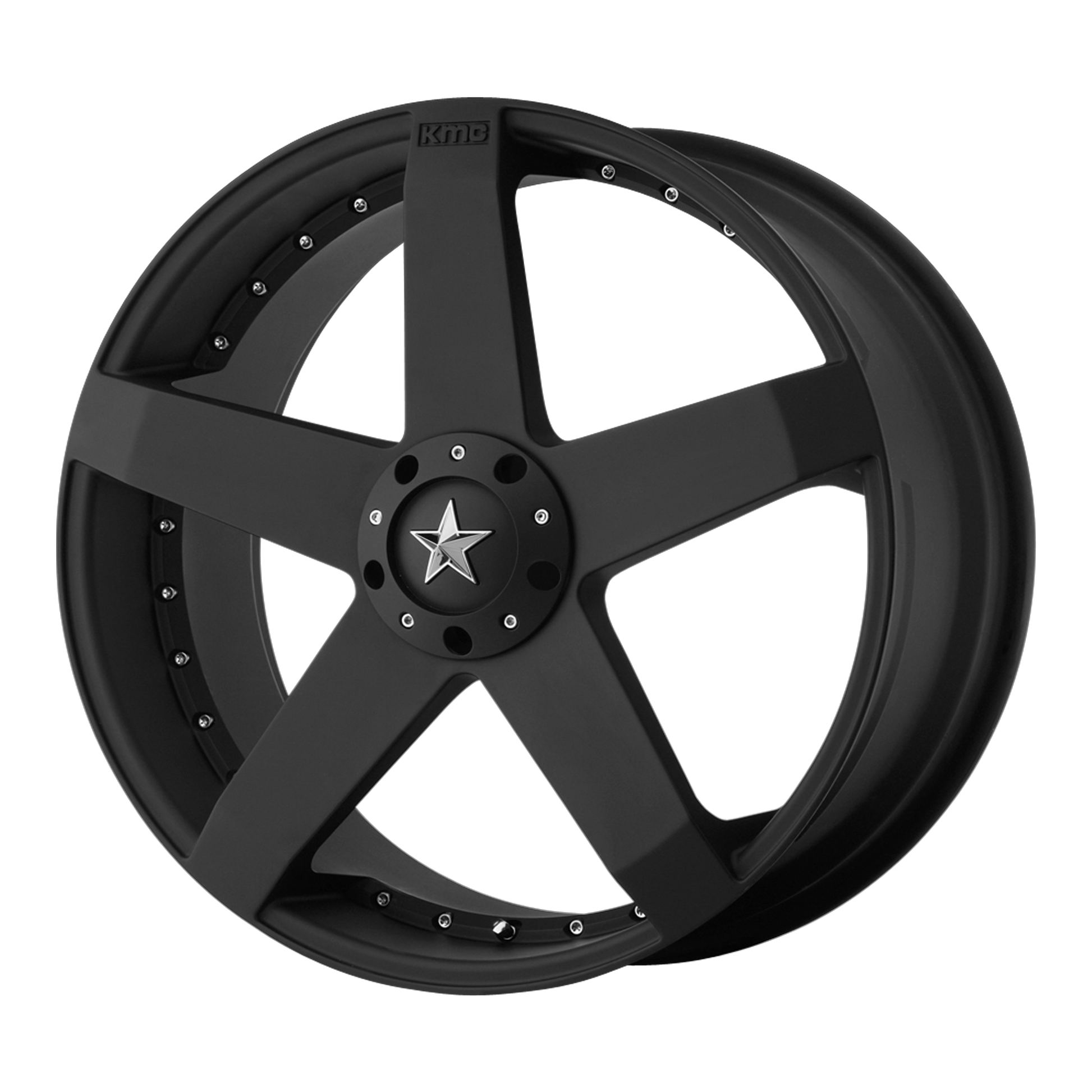 KMC KM775 ROCKSTAR CAR 20X8 42 5X100/5X114.3 MATTE BLACK