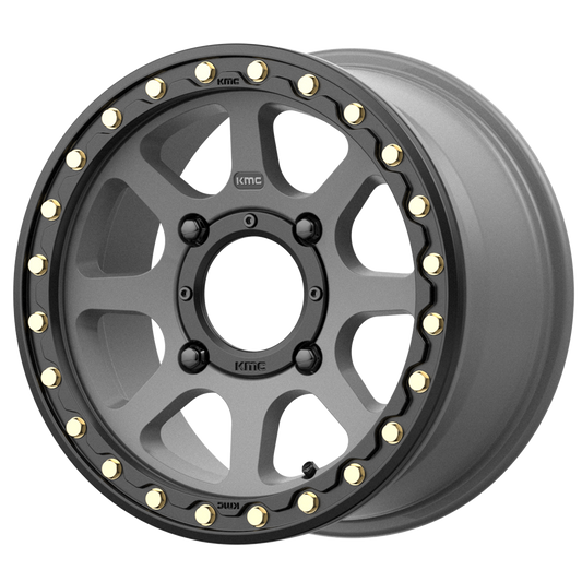 KMC Powersports KS234 ADDICT 2 BEADLOCK 14x7 38 4x137/4x137 Satin Gray