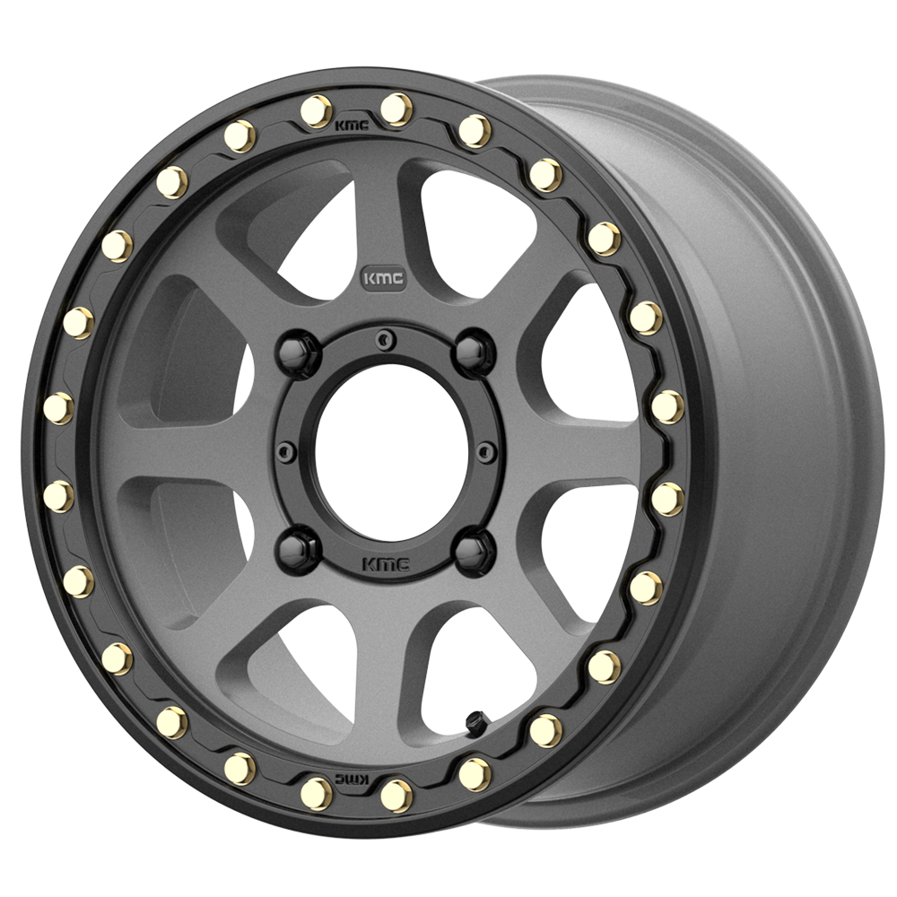 KMC POWERSPORTS ADDICT 2 BEADLOCK 14x7 4x110.00 SATIN GRAY (38 mm)