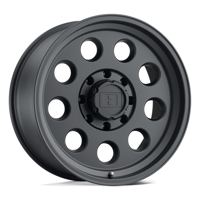 Level 8 HAULER 16X8.5 -25 5X127/5X5.0 MATTE BLACK