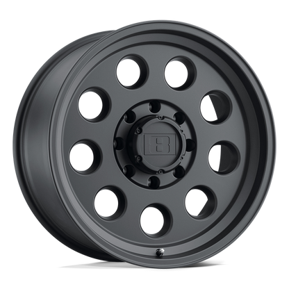 Level 8 HAULER 16X8.5 -25 5X114.3/5X4.5 MATTE BLACK