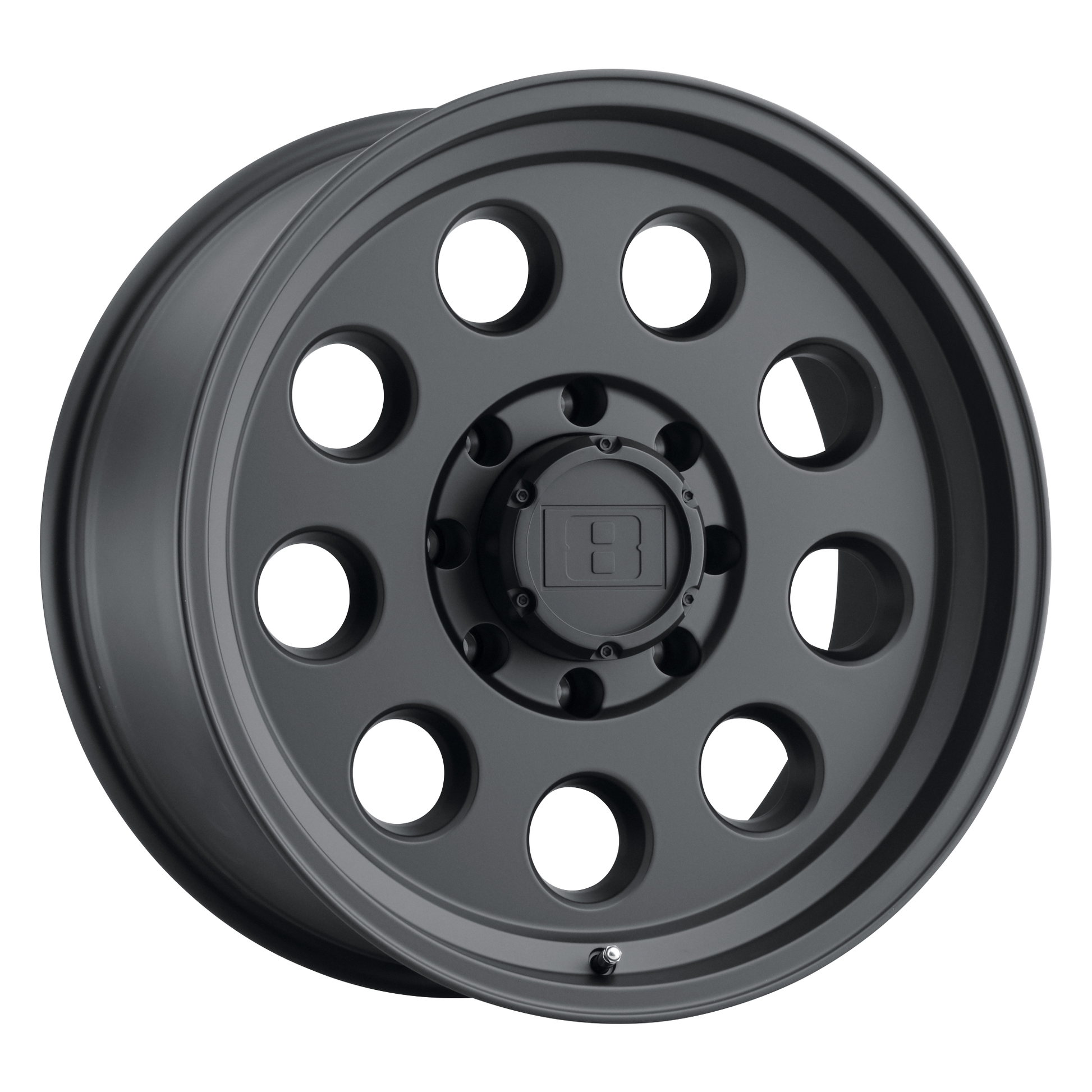 Level 8 HAULER 17X8.5 -6 8X165.1/8X6.5 MATTE BLACK