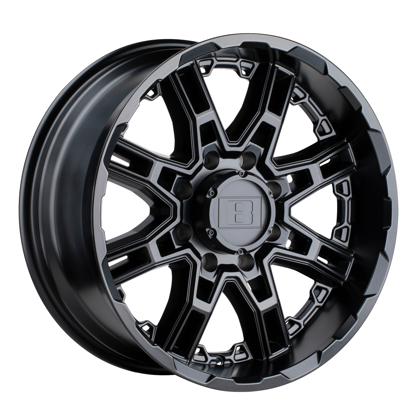 Level 8 SLINGSHOT 20X9 18 6X114.3/6X4.5 MATTE BLACK