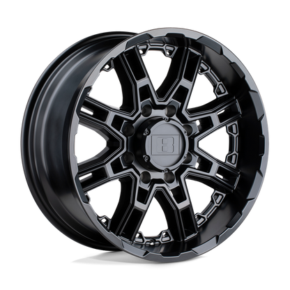 Level 8 SLINGSHOT 17X8.5 10 5X127/5X5.0 MATTE BLACK