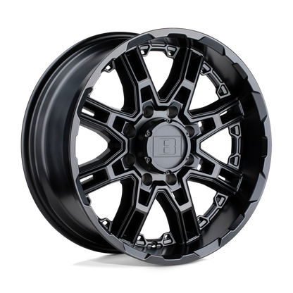 Level 8 SLINGSHOT 16X8.5 -10 6X139.7/6X5.5 MATTE BLACK