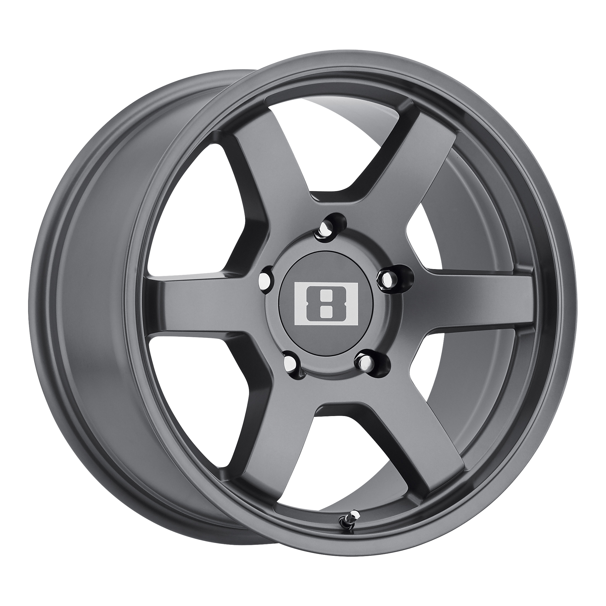 Level 8 MK6 17X9 -12 6X139.7/6X5.5 MATTE GUNMETAL