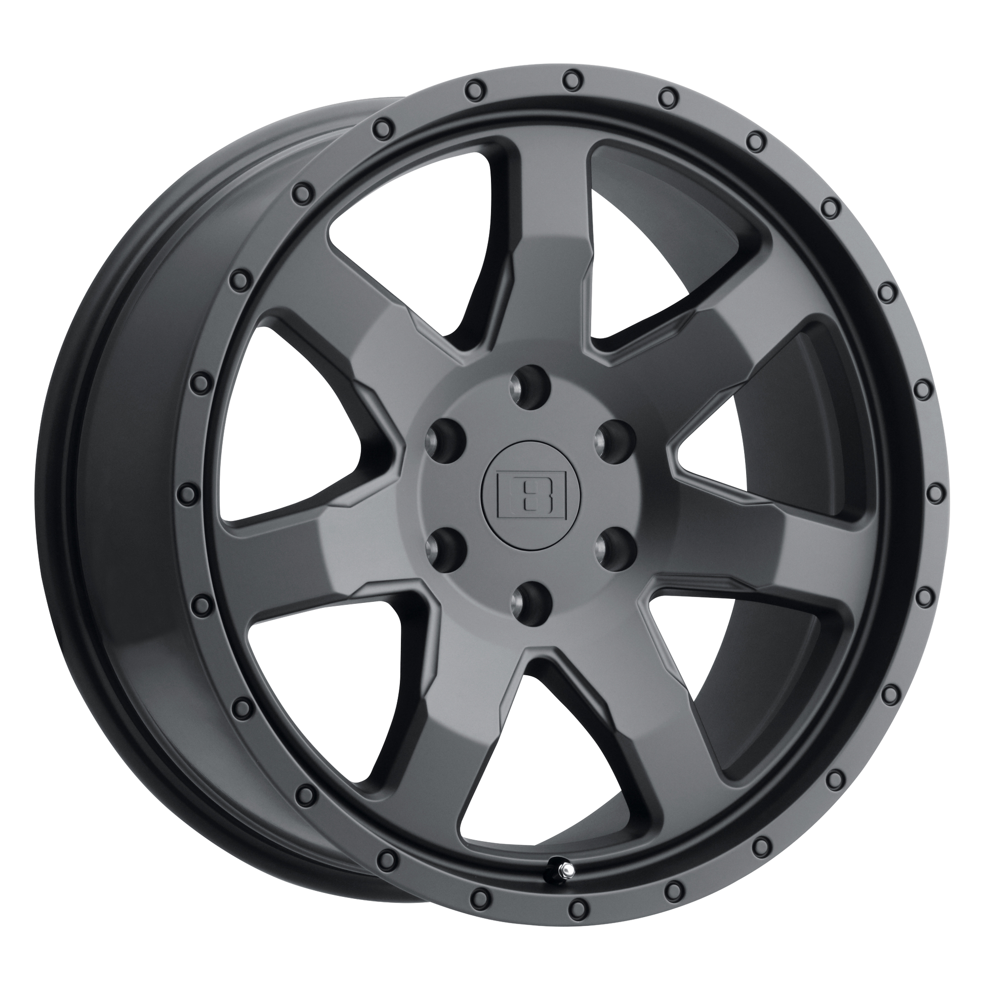 Level 8 SLAM 17X8.5 12 6X127/6X5.0 MATTE BLACK