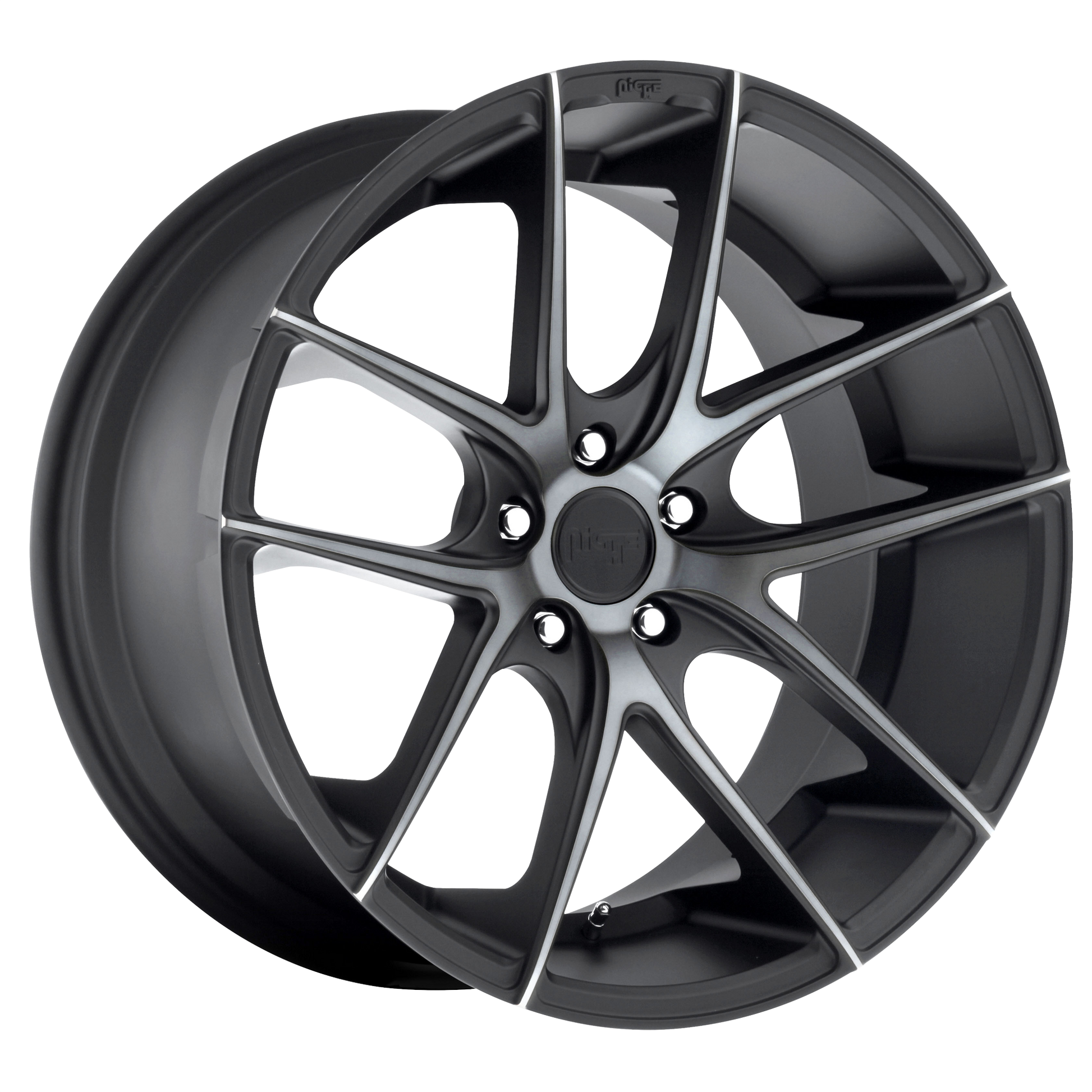 Niche 1PC M130 TARGA 18x8 40 5x110/5x110 MATTE BLACK DOUBLE DARK TINT