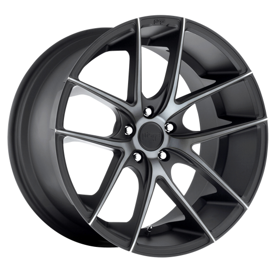 Niche 1PC M130 TARGA 18x8 40 5x110/5x110 MATTE BLACK DOUBLE DARK TINT